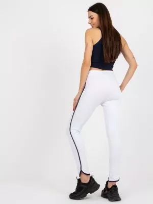 Pantaloni trening dama alb - pantaloni