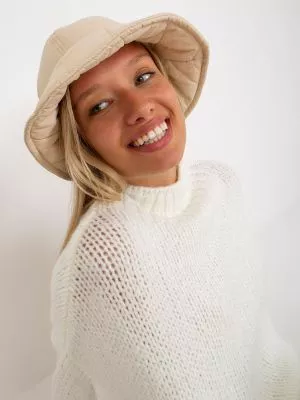 Pulover dama tricotat bej - pulovere