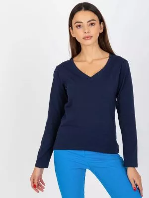 Bluza dama basic bleumarin - bluze