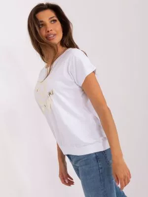 Bluza dama cu imprimeu alb - bluze