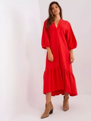 Rochie de zi rosu - rochii de zi
