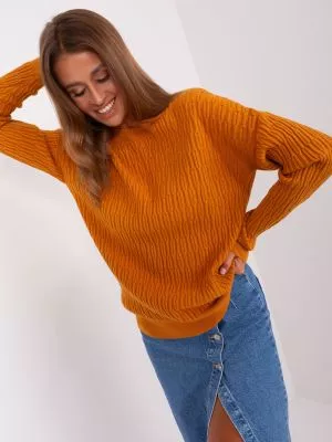 Pulover dama portocaliu - pulovere