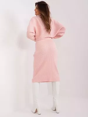 Fusta dama tricotata roz - fuste