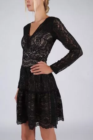 Rochie de ocazie negru Khloe - rochii de ocazie