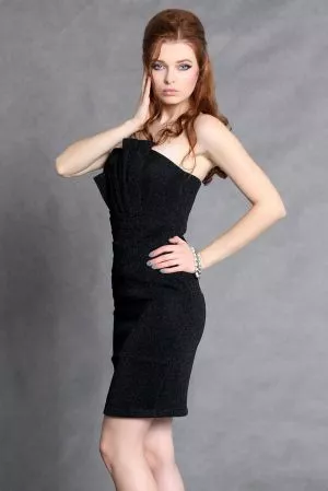 Rochie eleganta scurta negru Ruby - rochii de ocazie, rochii mini