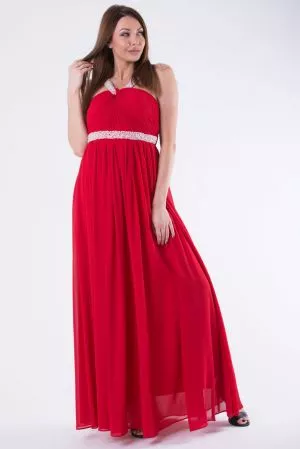Rochie de seara lunga rosu Addison - rochii de seara