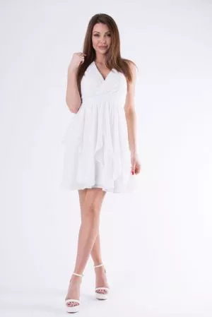 Rochie de ocazie alb Lucy - rochii de ocazie