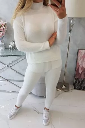 Pulover dama alb - pulovere